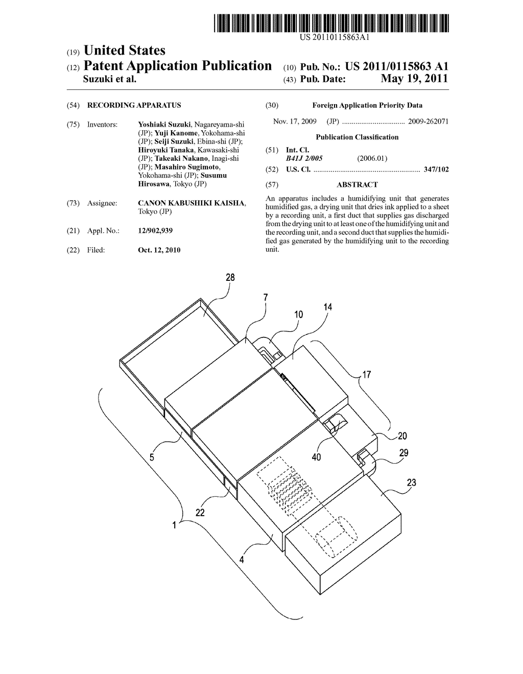 RECORDING APPARATUS - diagram, schematic, and image 01