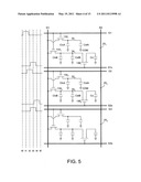 Liquid crystal display panel with charge sharing scheme diagram and image