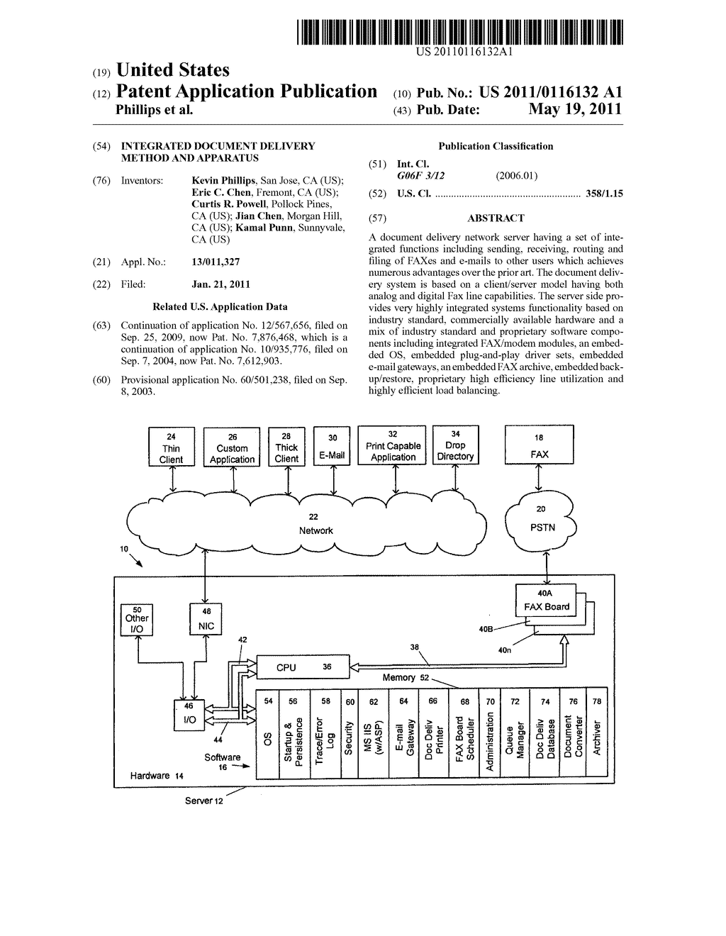 INTEGRATED DOCUMENT DELIVERY METHOD AND APPARATUS - diagram, schematic, and image 01