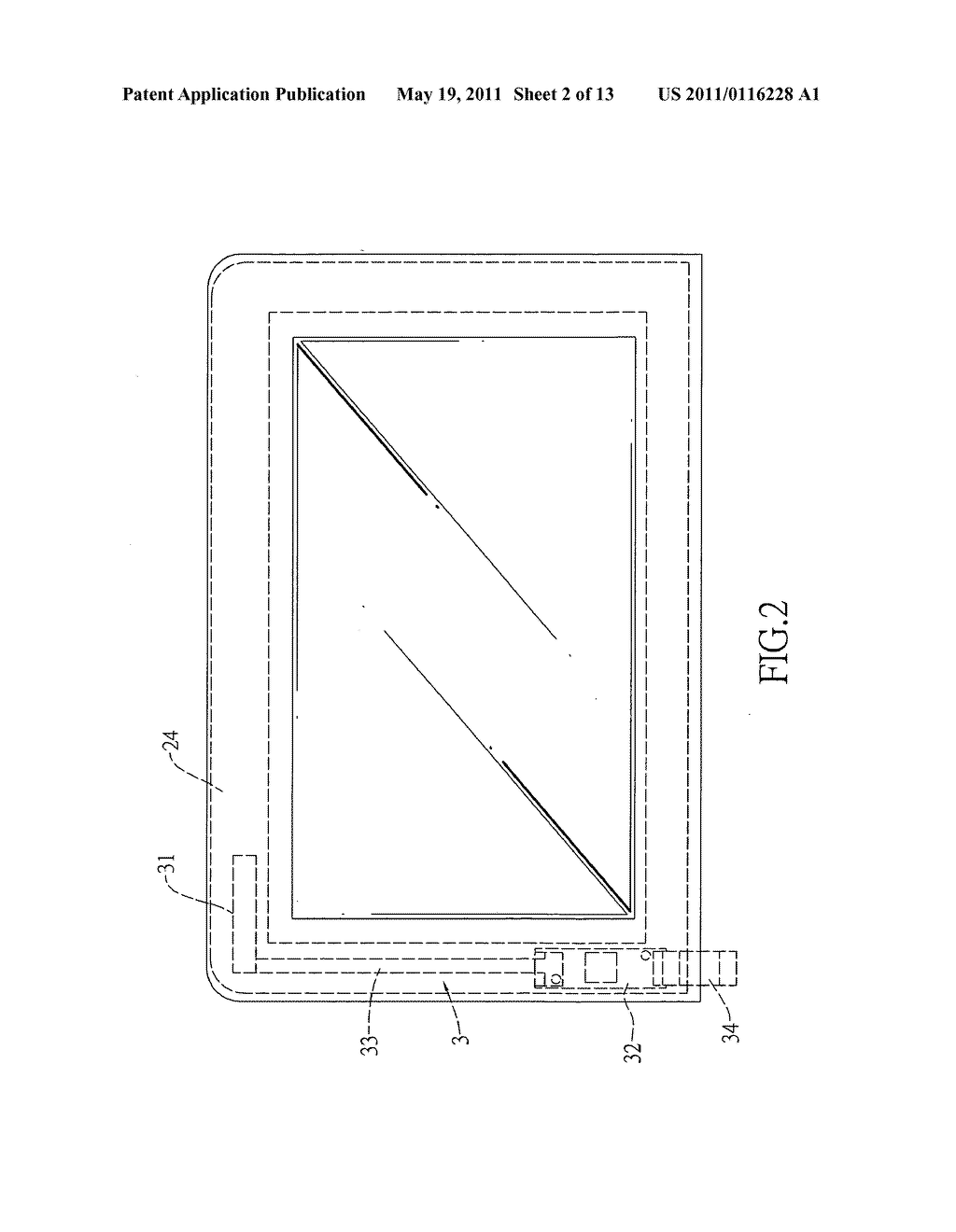 Notebook computer having flexible mounting space for wireless communication module - diagram, schematic, and image 03