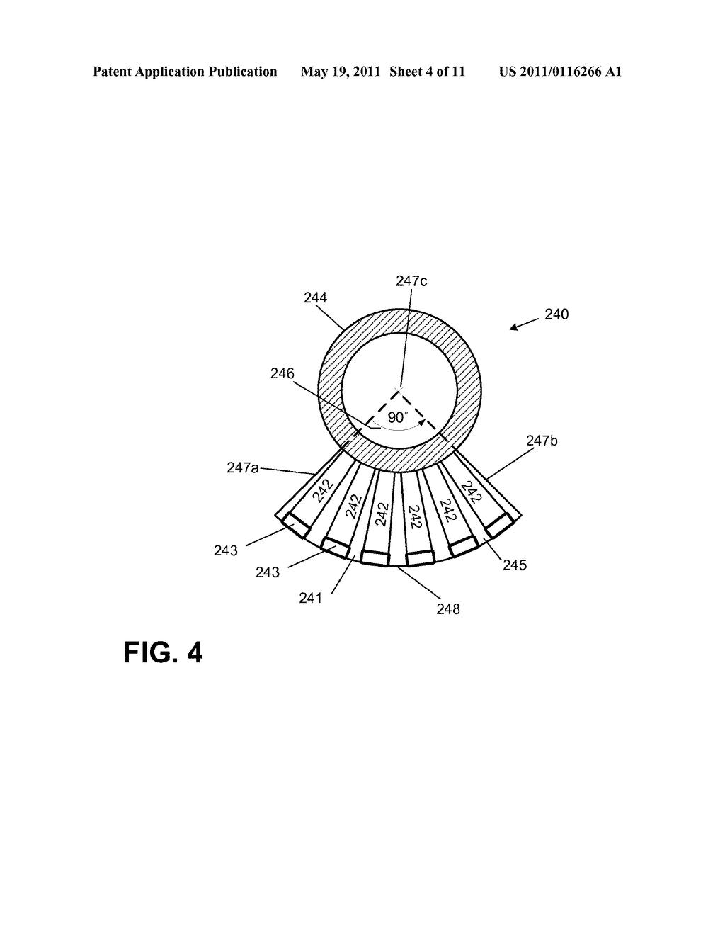 LED BULB WITH MODULES HAVING SIDE-EMITTING LIGHT EMITTING DIODES AND ROTATABLE BASE - diagram, schematic, and image 05