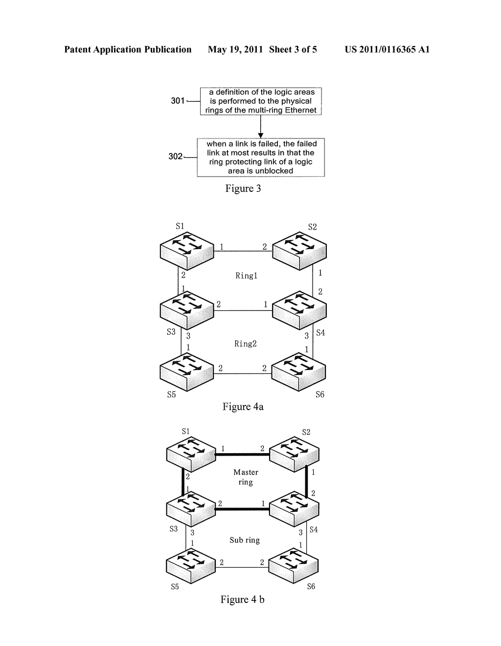 METHOD AND A SYSTEM FOR PREVENTING A NETWORK STORM FROM PRESENTING IN A MULTI-RING ETHERNET - diagram, schematic, and image 04