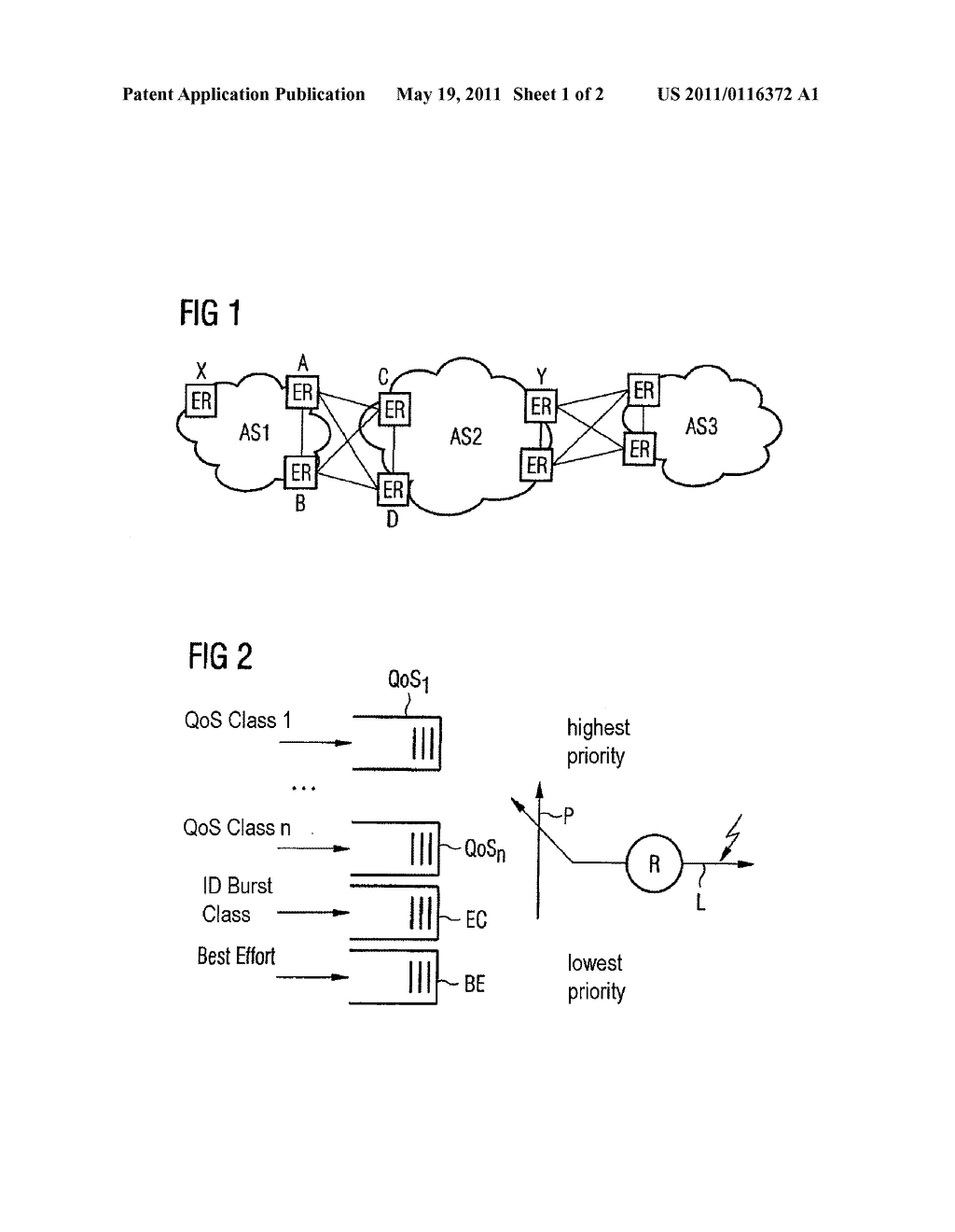 NETWORK ACCESS CONTROL USING AN ADDITIONAL TRAFFIC CLASS IN A COMMUNICATION NETWORK - diagram, schematic, and image 02