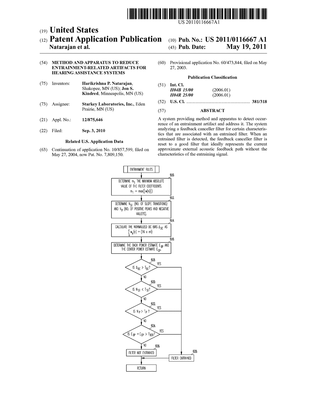 METHOD AND APPARATUS TO REDUCE ENTRAINMENT-RELATED ARTIFACTS FOR HEARING ASSISTANCE SYSTEMS - diagram, schematic, and image 01