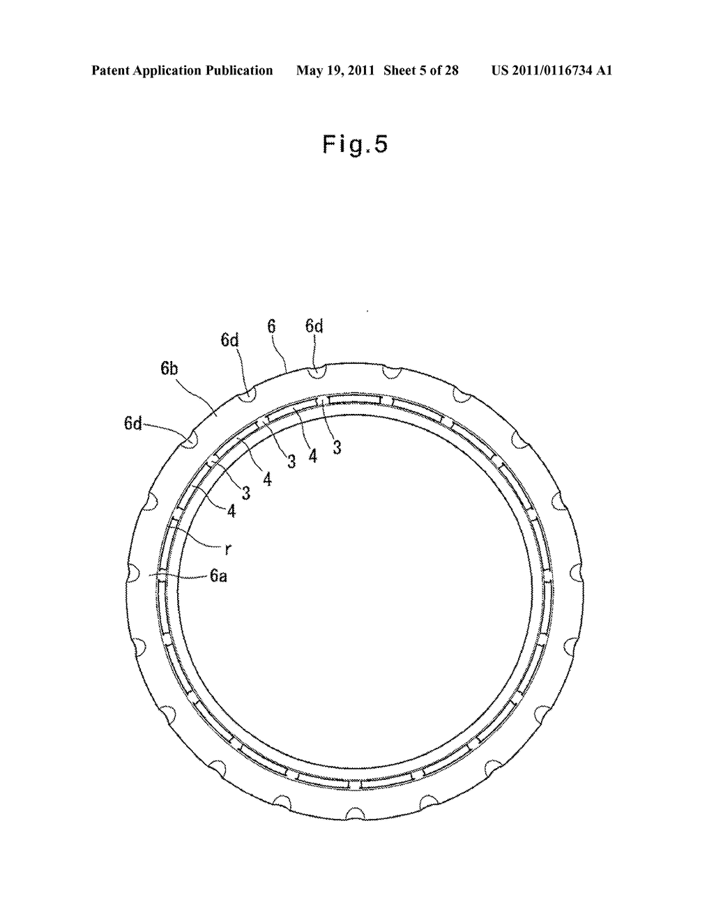 PUNCHED RETAINER, SELF-ALIGNING ROLLER BEARING, AND METHOD OF MANUFACTURING PUNCHED RETAINER - diagram, schematic, and image 06