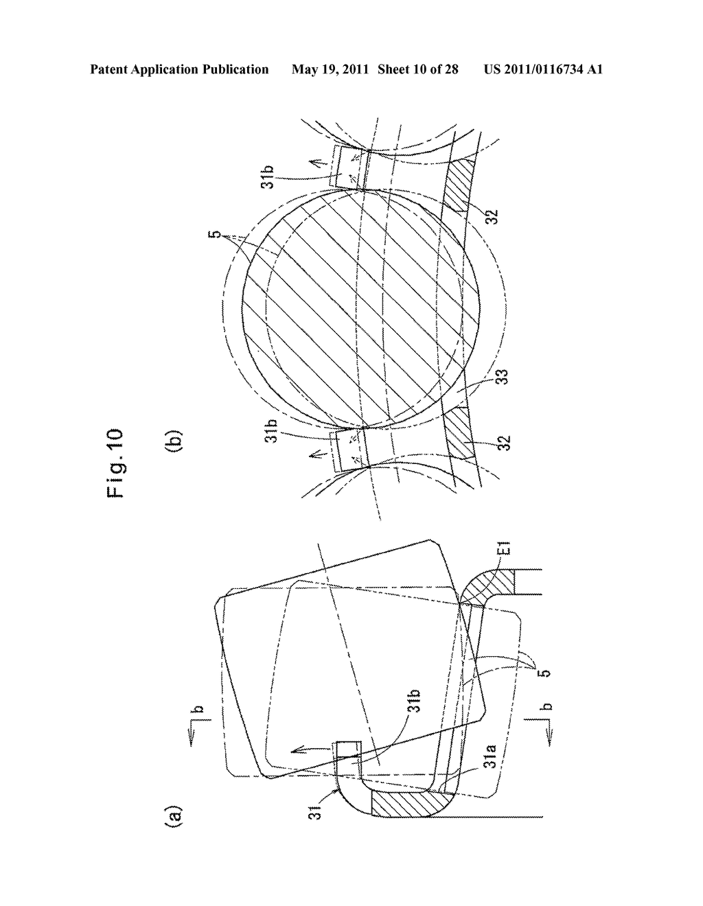 PUNCHED RETAINER, SELF-ALIGNING ROLLER BEARING, AND METHOD OF MANUFACTURING PUNCHED RETAINER - diagram, schematic, and image 11