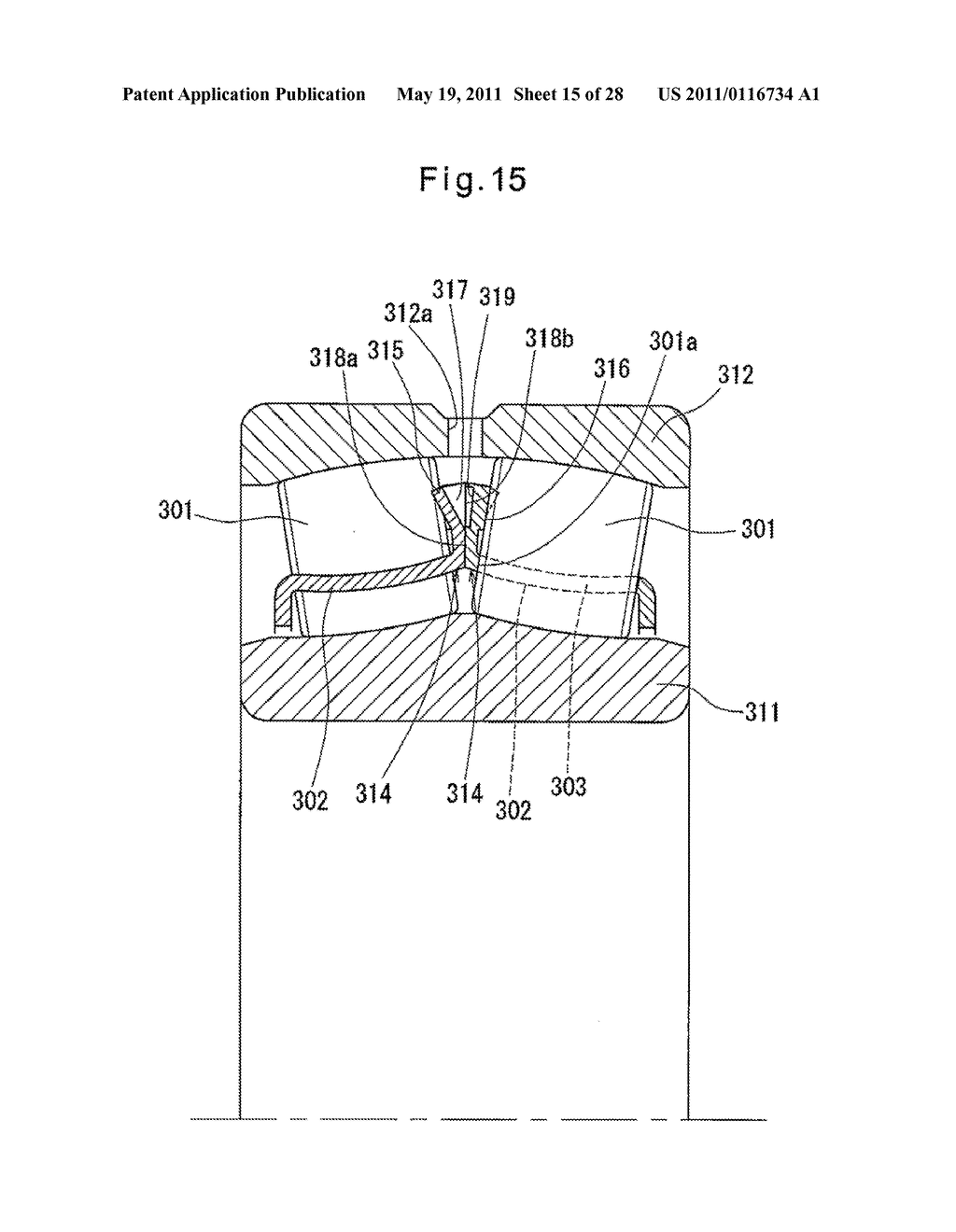 PUNCHED RETAINER, SELF-ALIGNING ROLLER BEARING, AND METHOD OF MANUFACTURING PUNCHED RETAINER - diagram, schematic, and image 16