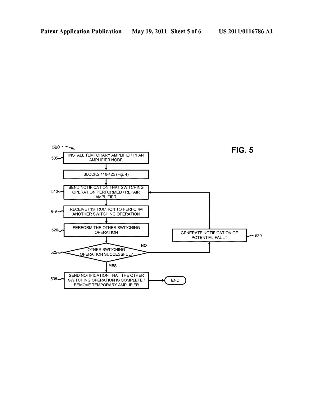 HOT-SWAPPING IN-LINE OPTICAL AMPLIFIERS IN AN OPTICAL NETWORK - diagram, schematic, and image 06