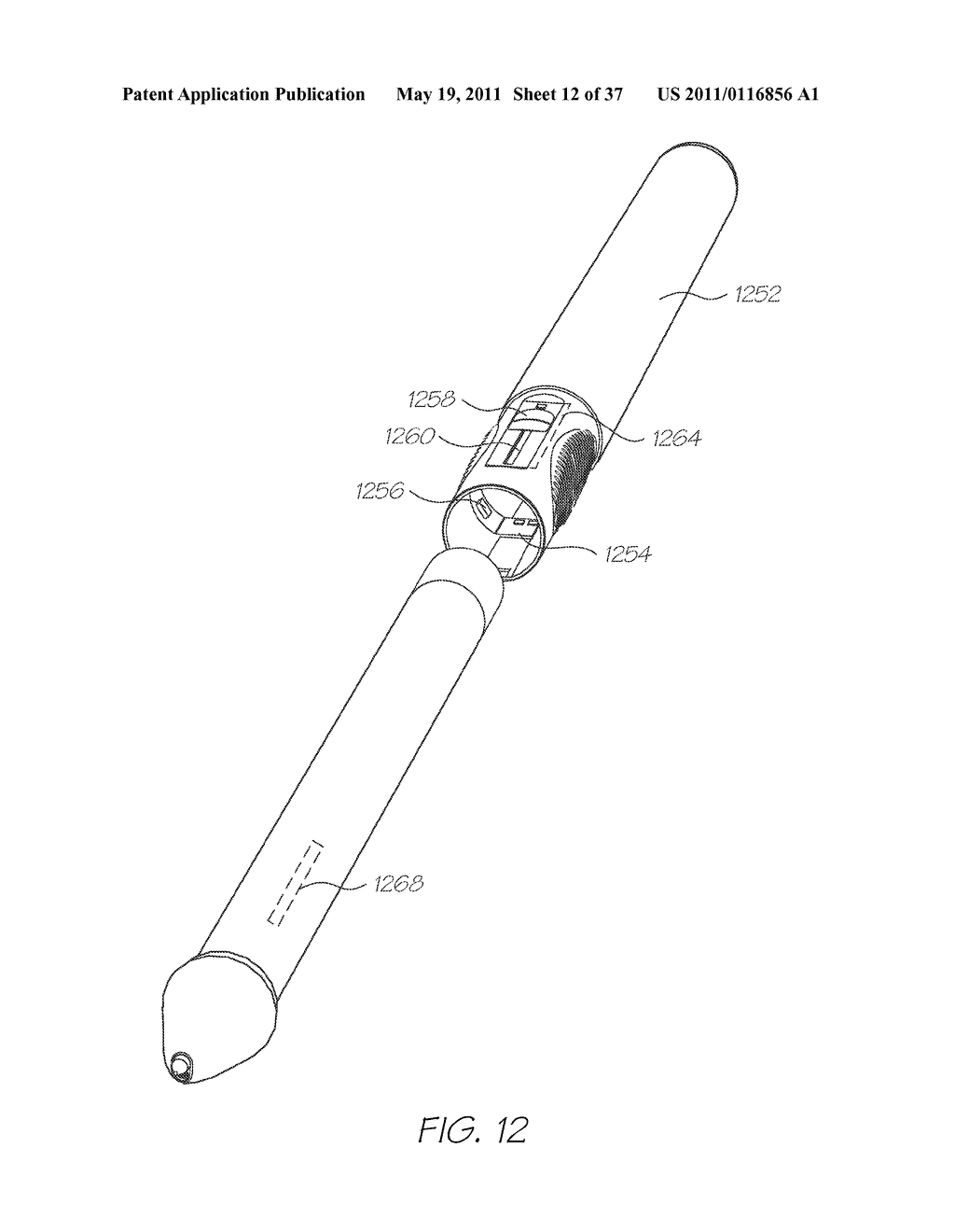 PRINTING DEVICE HAVING RETRACTABLE NIB ACTUATED PRINTER - diagram, schematic, and image 13