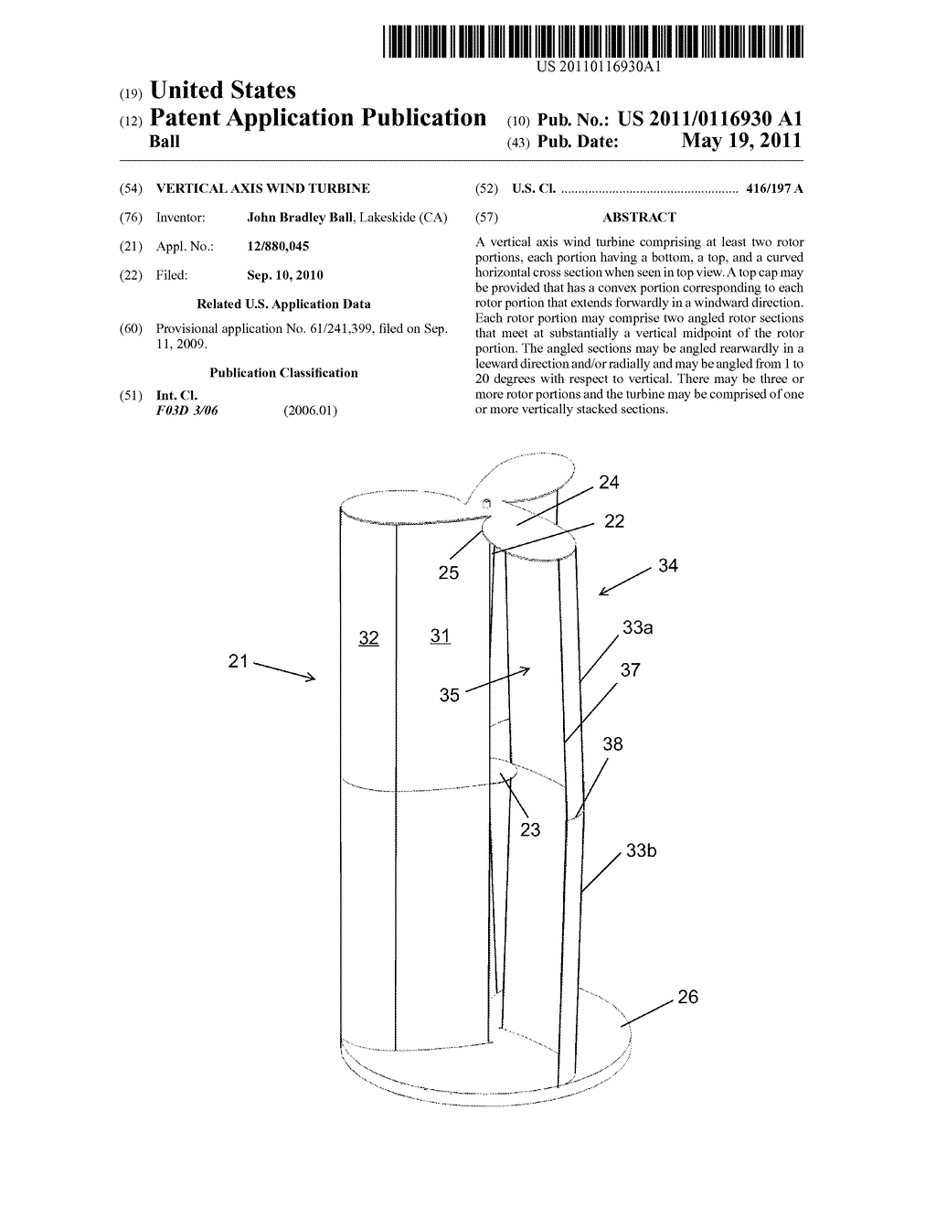 Vertical Axis Wind Turbine - diagram, schematic, and image 01