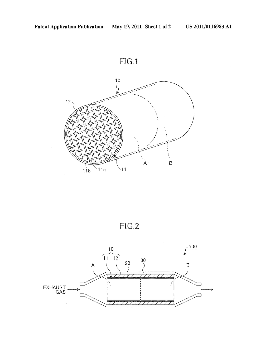 HONEYCOMB STRUCTURE AND EXHAUST GAS CONVERTER - diagram, schematic, and image 02