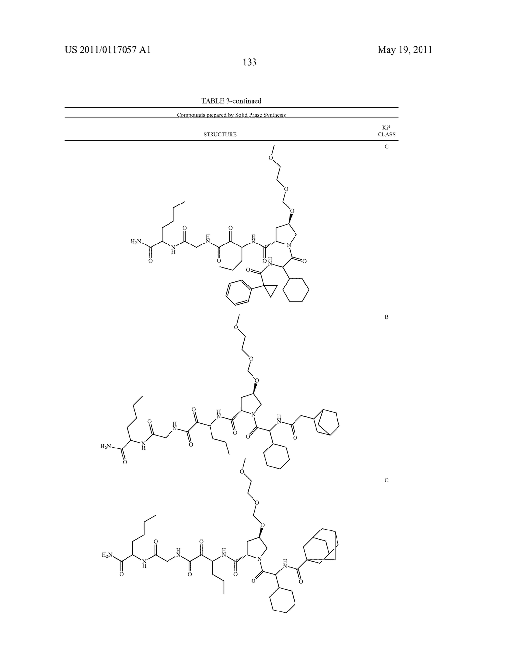 NOVEL PEPTIDES AS NS3-SERINE PROTEASE INHIBITORS OF HEPATITIS C VIRUS - diagram, schematic, and image 134