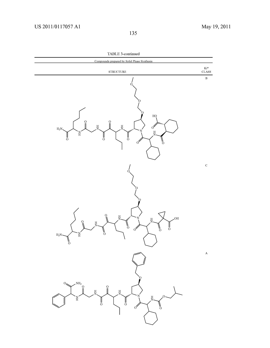 NOVEL PEPTIDES AS NS3-SERINE PROTEASE INHIBITORS OF HEPATITIS C VIRUS - diagram, schematic, and image 136