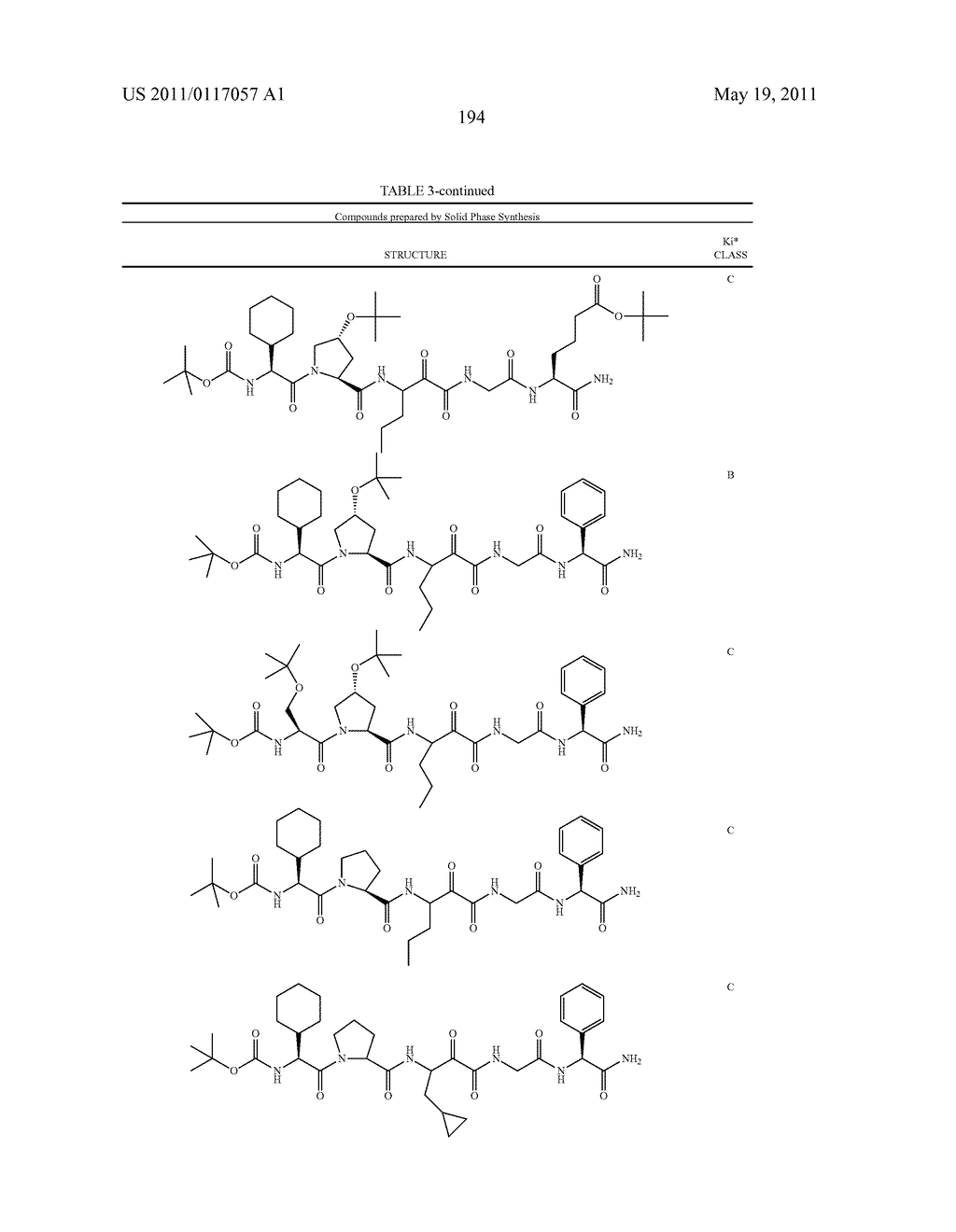 NOVEL PEPTIDES AS NS3-SERINE PROTEASE INHIBITORS OF HEPATITIS C VIRUS - diagram, schematic, and image 195