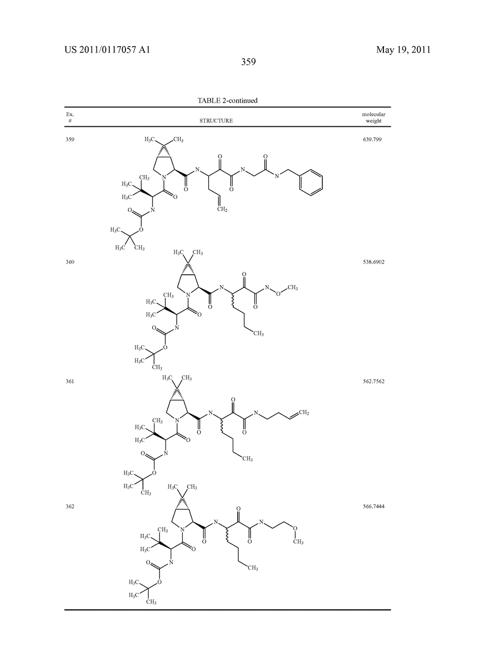 NOVEL PEPTIDES AS NS3-SERINE PROTEASE INHIBITORS OF HEPATITIS C VIRUS - diagram, schematic, and image 360