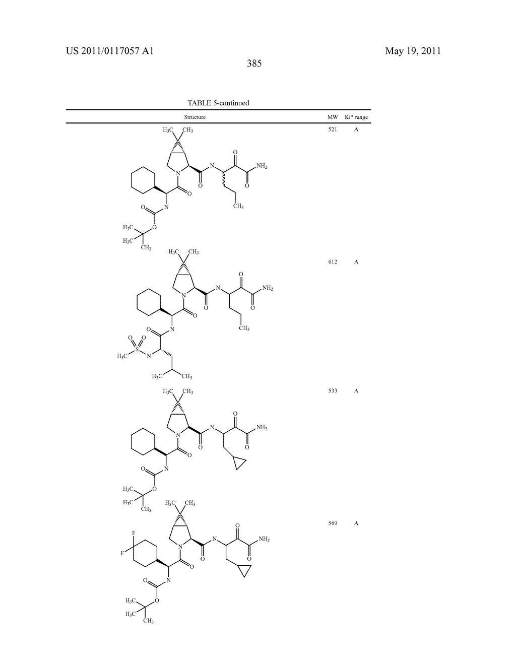 NOVEL PEPTIDES AS NS3-SERINE PROTEASE INHIBITORS OF HEPATITIS C VIRUS - diagram, schematic, and image 386