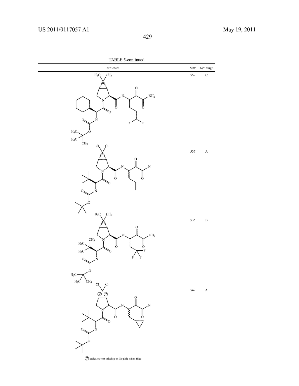 NOVEL PEPTIDES AS NS3-SERINE PROTEASE INHIBITORS OF HEPATITIS C VIRUS - diagram, schematic, and image 430