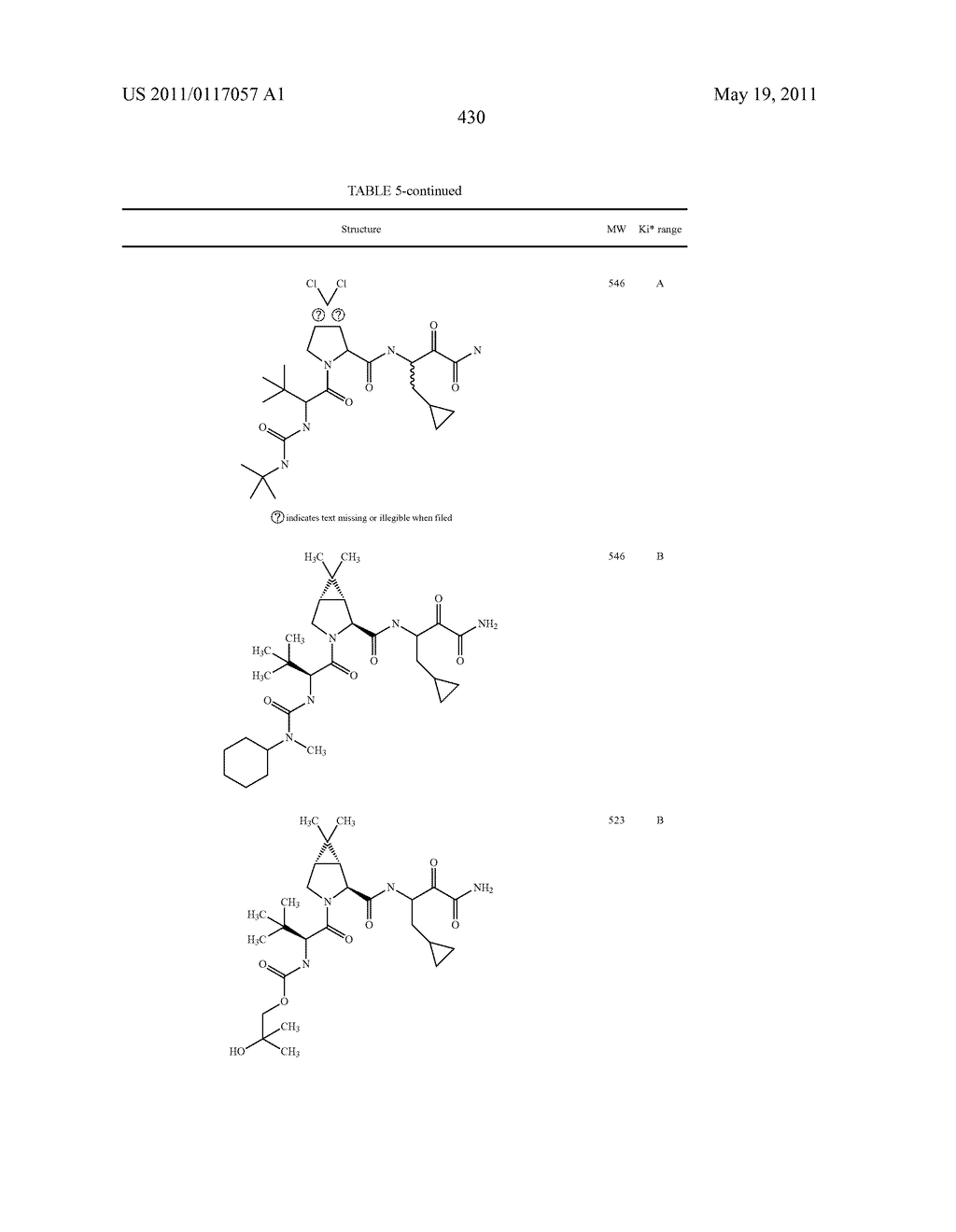 NOVEL PEPTIDES AS NS3-SERINE PROTEASE INHIBITORS OF HEPATITIS C VIRUS - diagram, schematic, and image 431