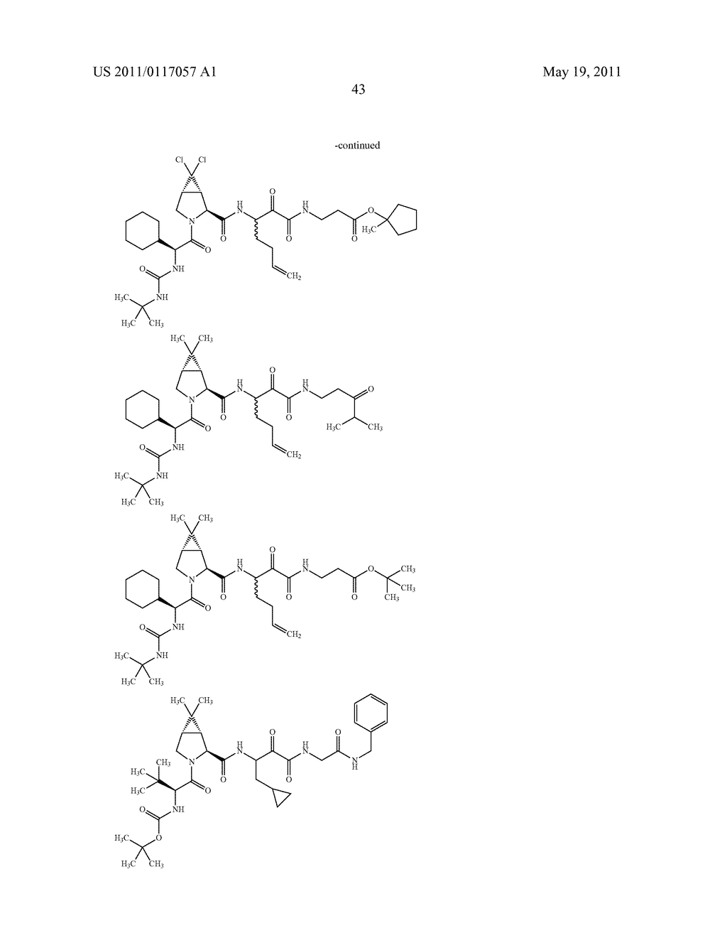 NOVEL PEPTIDES AS NS3-SERINE PROTEASE INHIBITORS OF HEPATITIS C VIRUS - diagram, schematic, and image 44