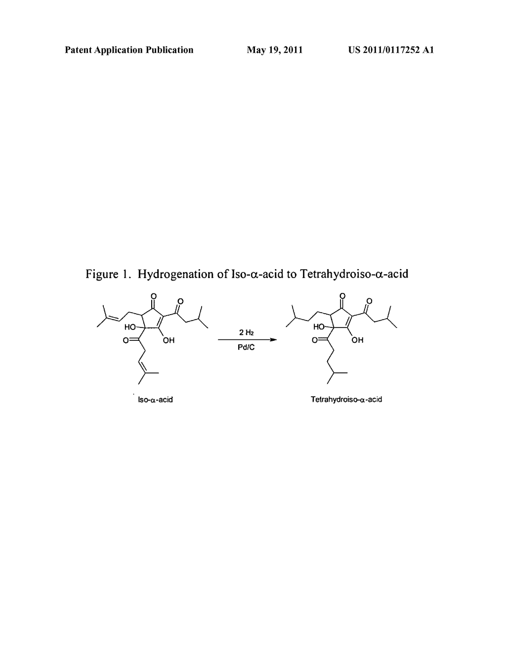 Process for the preparation of tetrahydroisohumulone compositions - diagram, schematic, and image 02