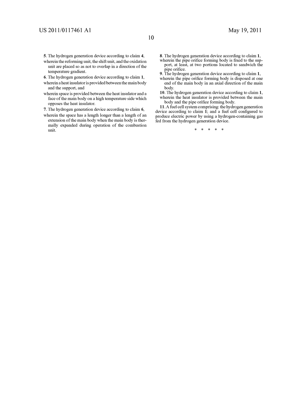 HYDROGEN GENERATION DEVICE AND FUEL CELL SYSTEM PROVIDED THEREWITH - diagram, schematic, and image 19