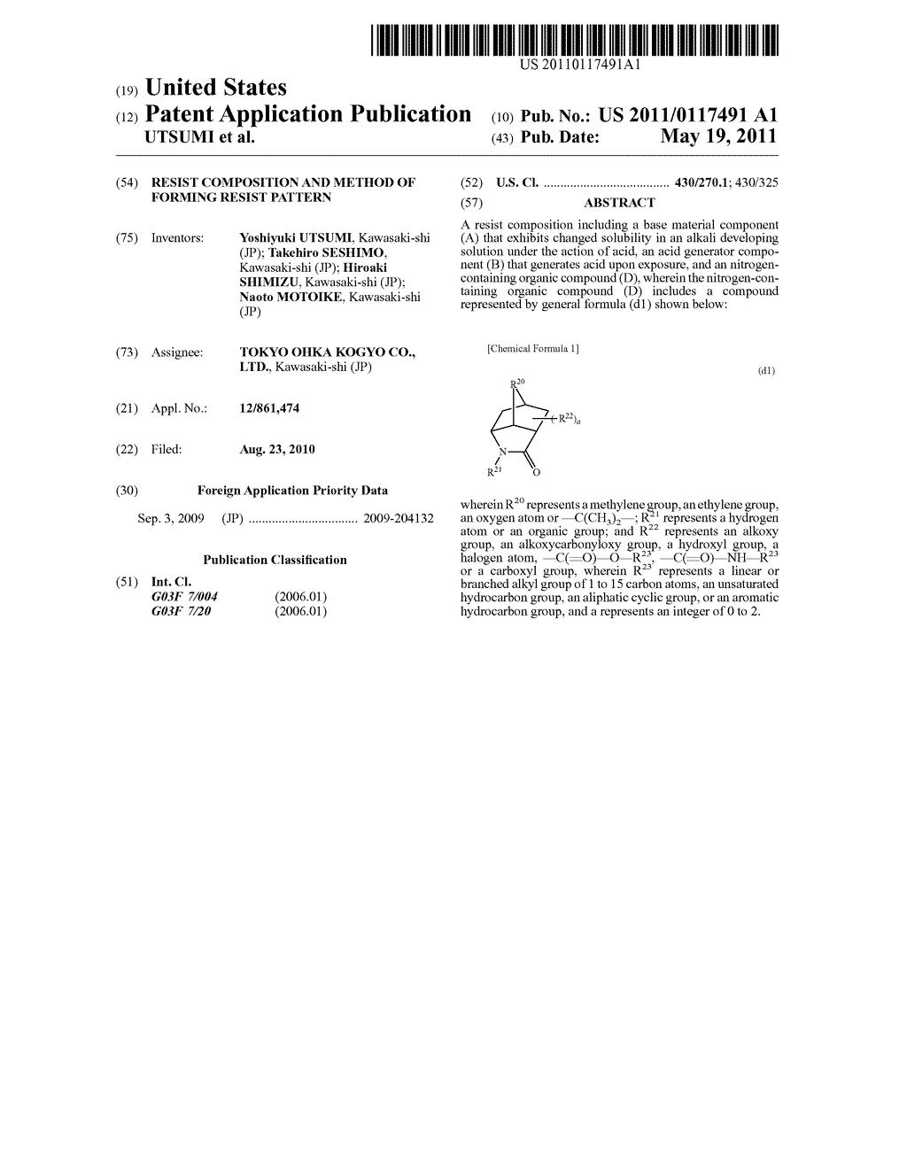 RESIST COMPOSITION AND METHOD OF FORMING RESIST PATTERN - diagram, schematic, and image 01