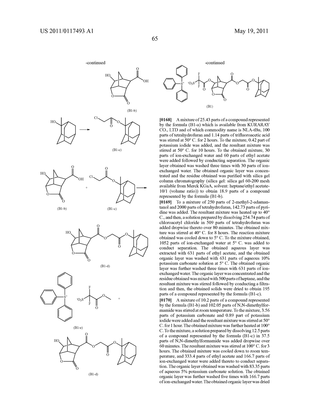 SALT AND PHOTORESIST COMPOSITION CONTAINING THE SAME - diagram, schematic, and image 66