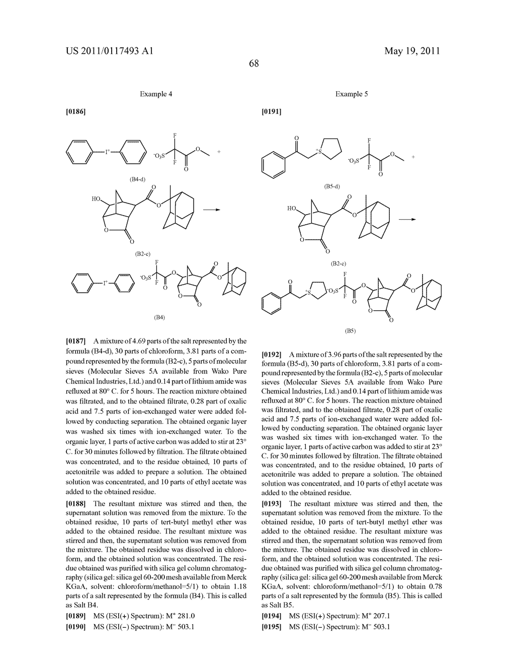 SALT AND PHOTORESIST COMPOSITION CONTAINING THE SAME - diagram, schematic, and image 69