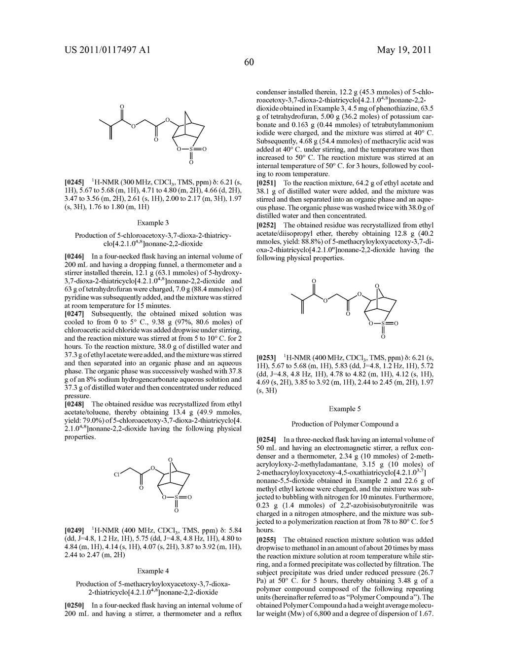 ACRYLATE DERIVATIVE, HALOESTER DERIVATIVE, POLYMER COMPOUND AND PHOTORESIST COMPOSITION - diagram, schematic, and image 61