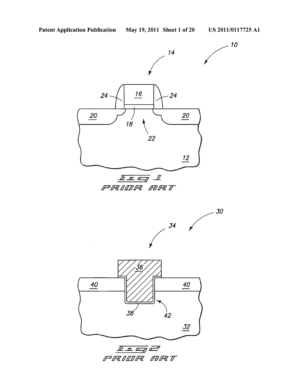 Methods of Forming Recessed Access Devices Associated with Semiconductor Constructions - diagram, schematic, and image 02