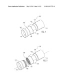 Coaxial Connectors Having Compression Rings that are Pre-Installed at the Front of the Connector and Related Methods of Using Such Connectors diagram and image