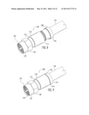 Coaxial Connectors Having Compression Rings that are Pre-Installed at the Front of the Connector and Related Methods of Using Such Connectors diagram and image