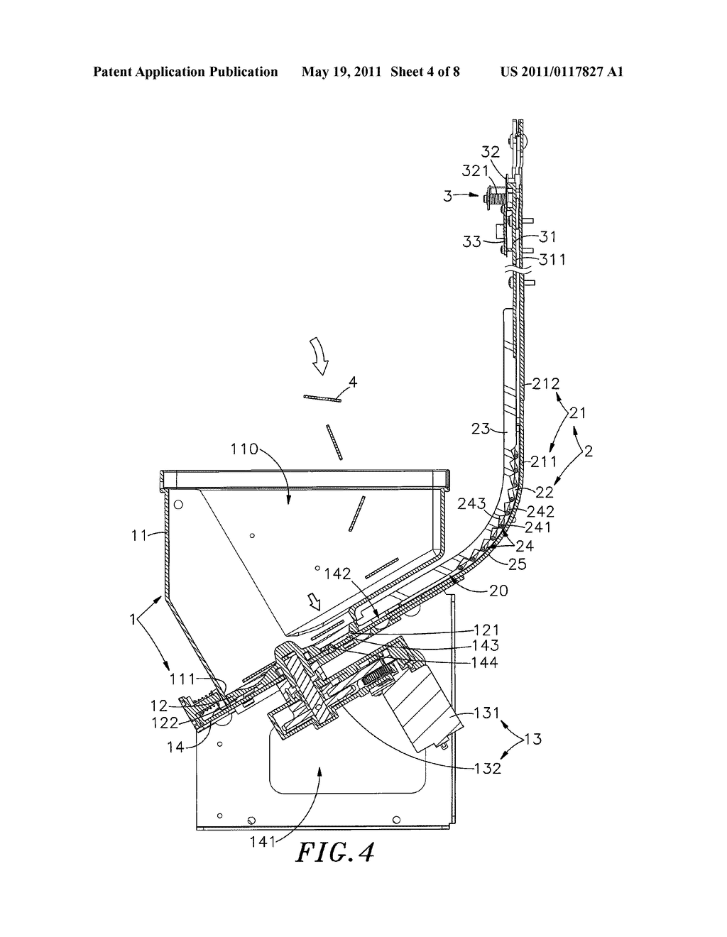 COIN HOPPER WITH A PUSH-UP COIN PASSAGE - diagram, schematic, and image 05