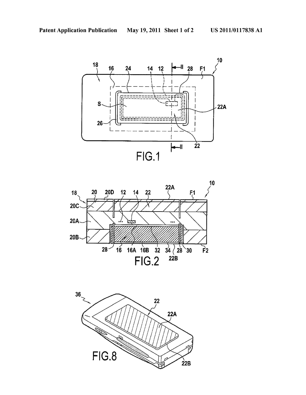 Contactless Electronic Device, Process for Manufacturing the device and Contactless Electronic Tag - diagram, schematic, and image 02