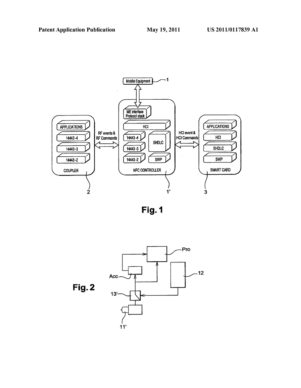 METHOD FOR APPLICATION SELECTION IN A WIRELESS MOBILE COMMUNICATION DEVICE IN AN NFC SYSTEM AND A CORRESPONDING WIRELESS MOBILE COMMUNICATION DEVICE - diagram, schematic, and image 02