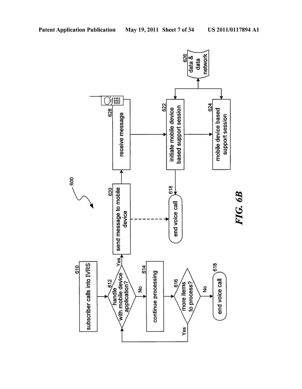 CALL INTERCEPT METHODS, SUCH AS FOR CUSTOMER SELF-SUPPORT ON A MOBILE DEVICE - diagram, schematic, and image 08