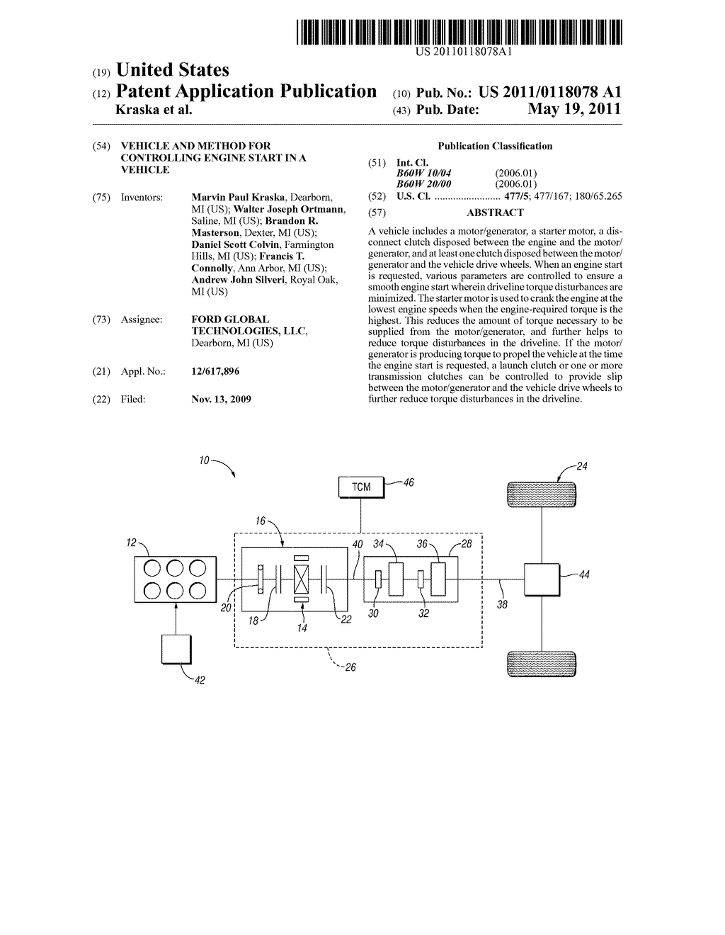 Vehicle And Method For Controlling Engine Start In A Vehicle - diagram, schematic, and image 01