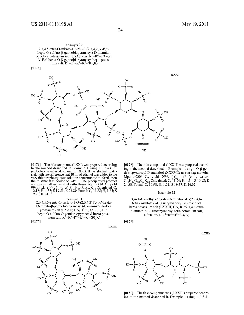 POLYSULFATED GLYCOSIDES AND SALTS THEREOF - diagram, schematic, and image 25