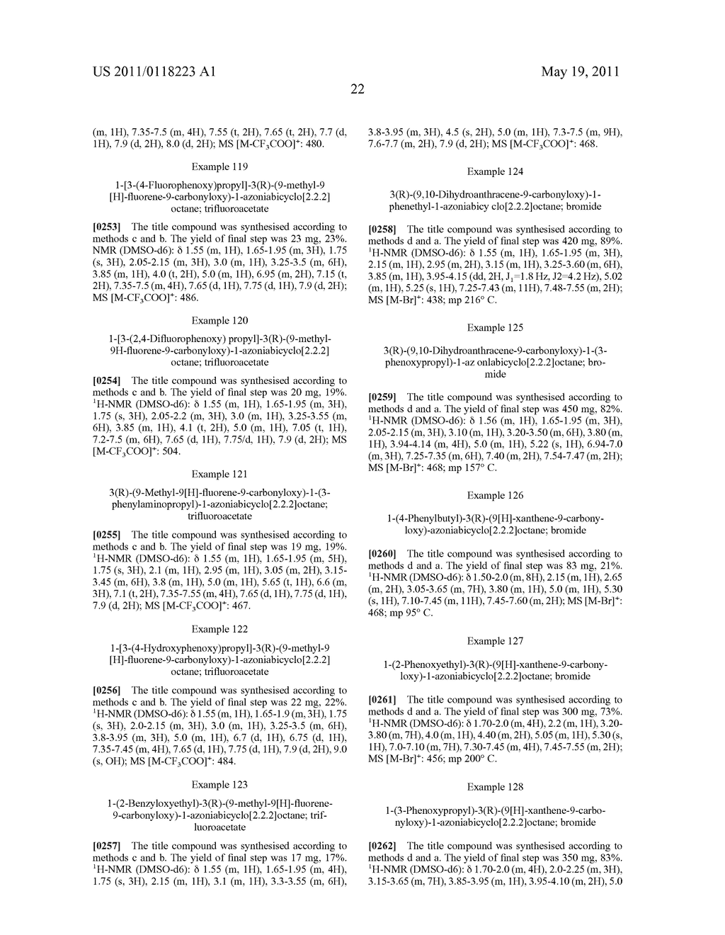 NOVEL QUINUCLIDINE DERIVATIVES AND MEDICINAL COMPOSITIONS CONTAINING THE SAME - diagram, schematic, and image 23