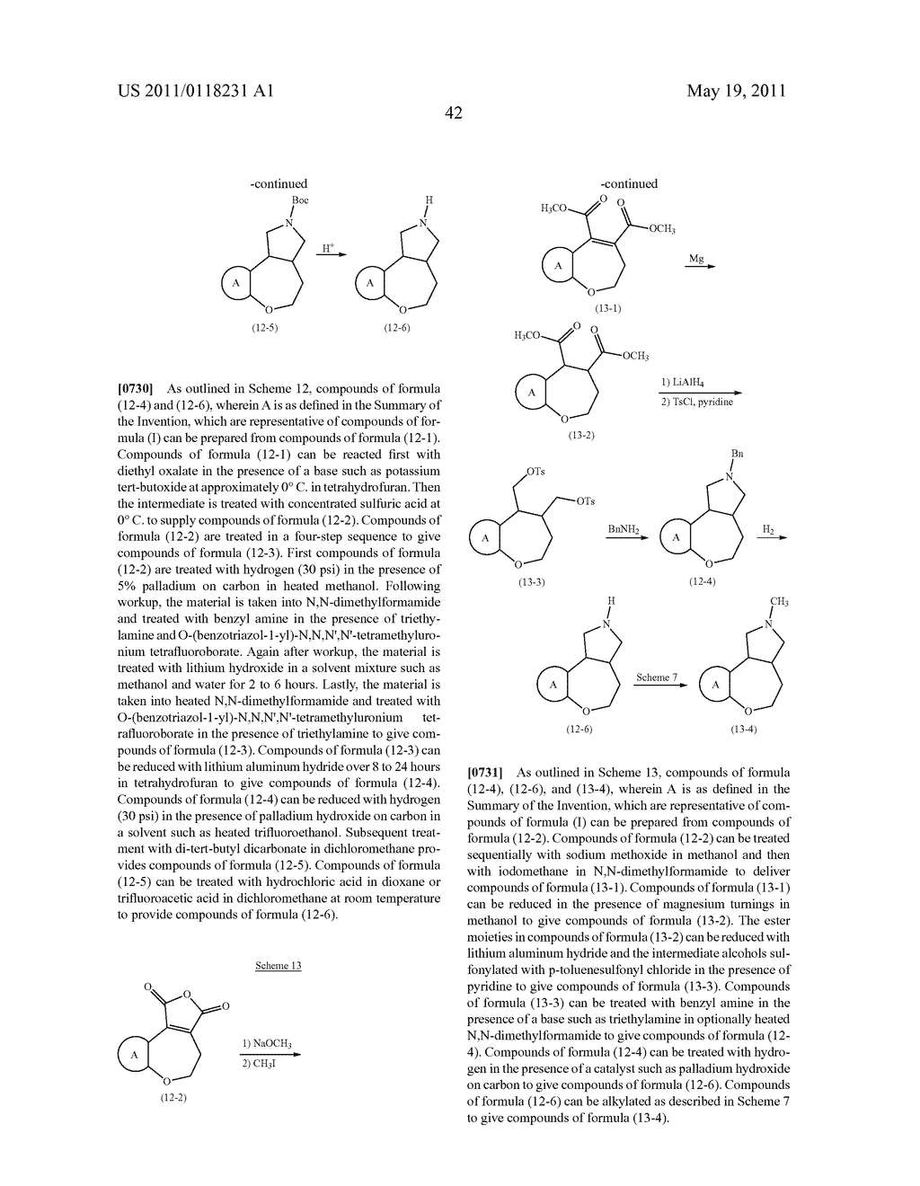 MODULATORS OF 5-HT RECEPTORS AND METHODS OF USE THEREOF - diagram, schematic, and image 63