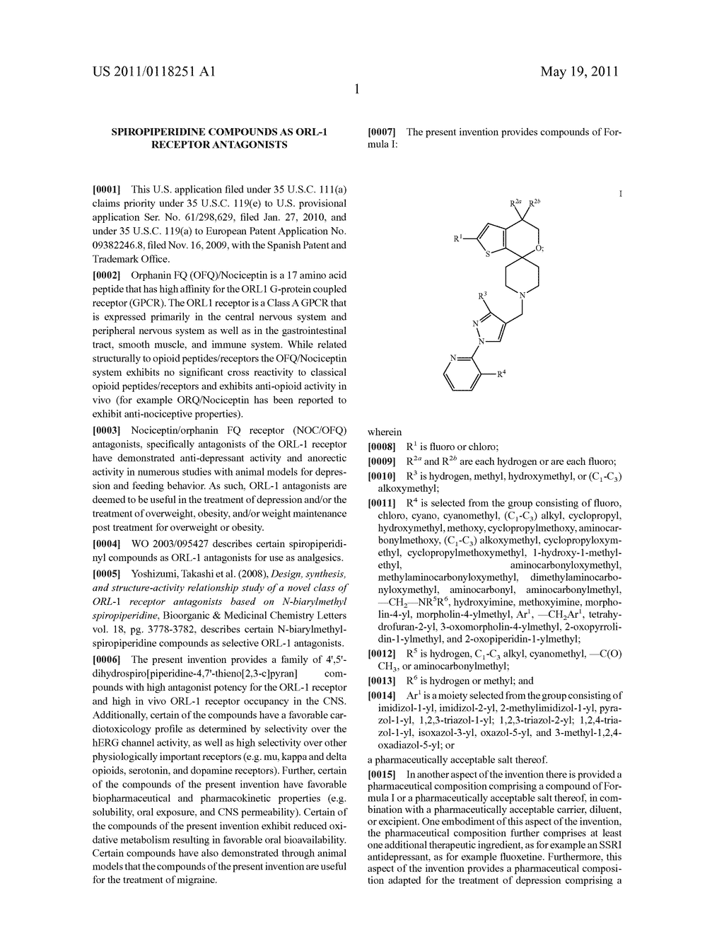 SPIROPIPERIDINE COMPOUNDS AS ORL-1 RECEPTOR ANTAGONISTS - diagram, schematic, and image 02