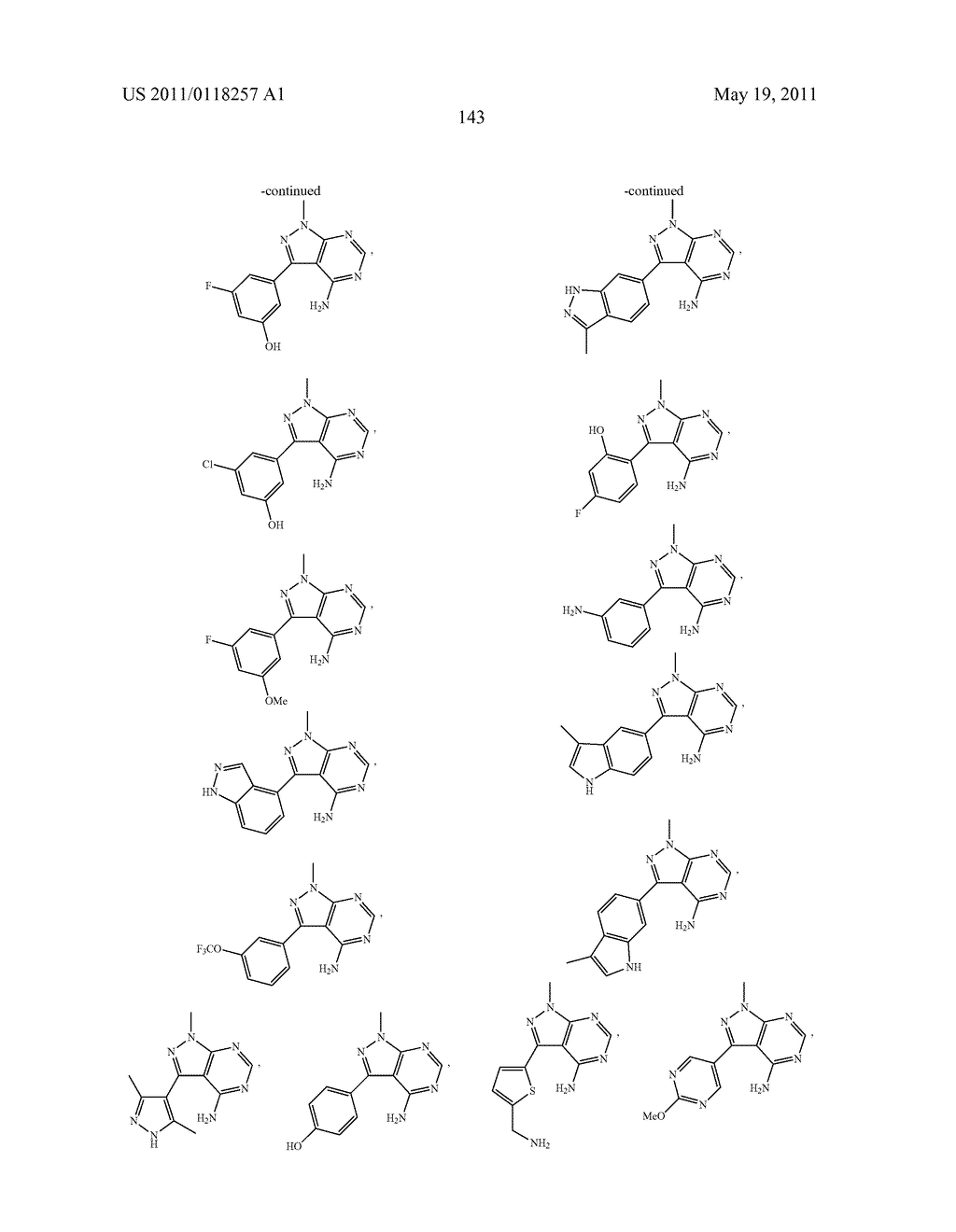 NOVEL KINASE MODULATORS - diagram, schematic, and image 144