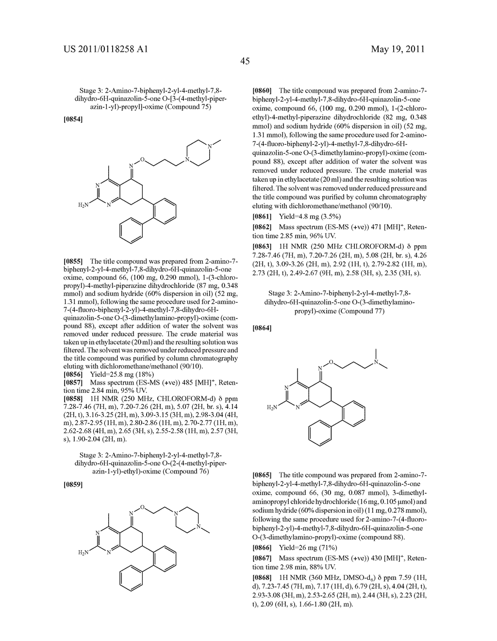 QUINAZOLIN-OXIME DERIVATIVES AS HSP90 INHIBITORS - diagram, schematic, and image 46