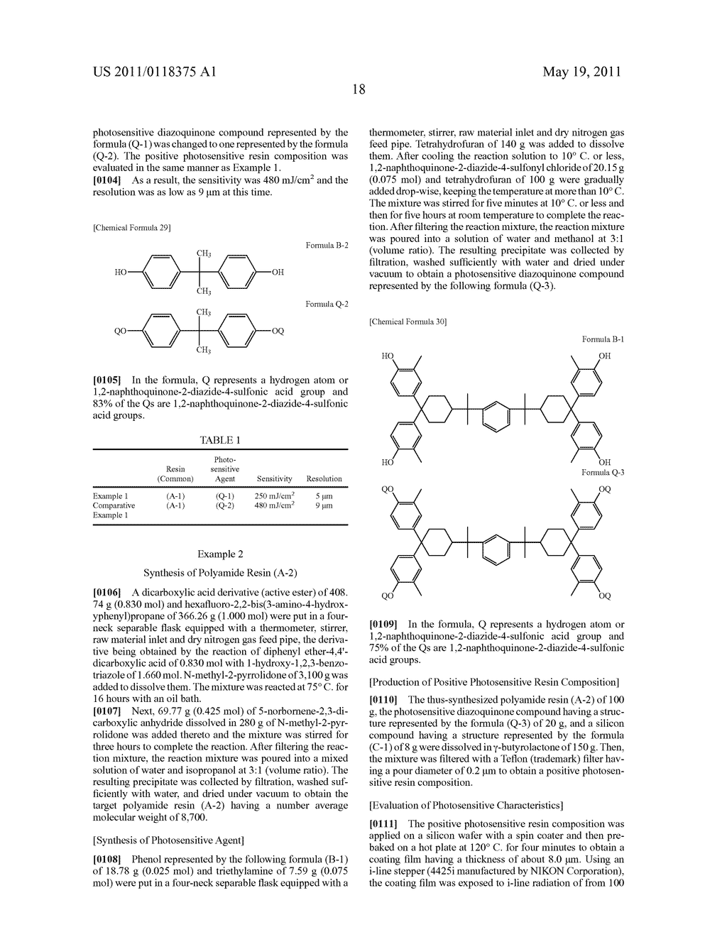 POSITIVE PHOTOSENSITIVE RESIN COMPOSITION, CURED FILM, PROTECTING FILM, INSULATING FILM, AND SEMICONDUCTOR DEVICE AND DISPLAY DEVICE USING THE SAME - diagram, schematic, and image 19
