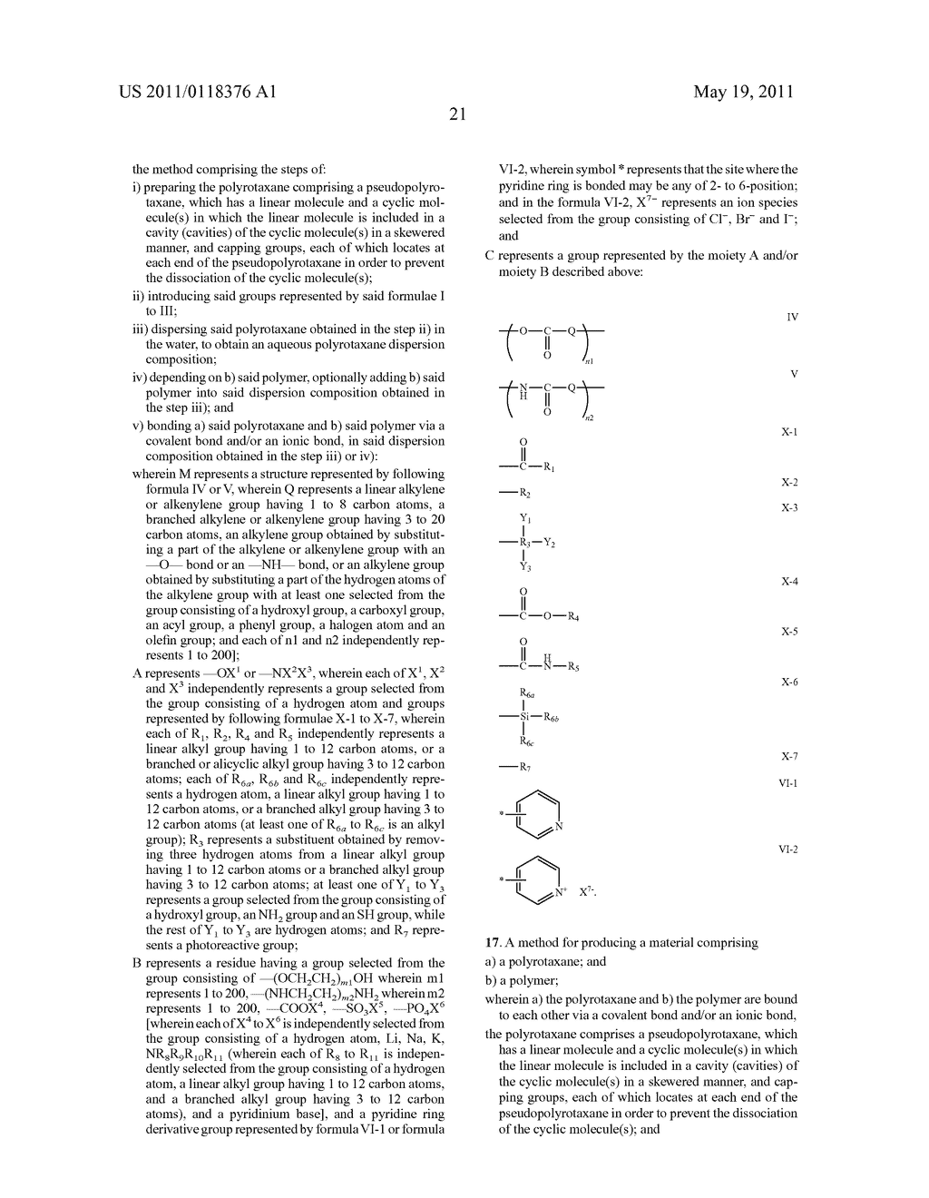 POLYROTAXANE, AQUEOUS POLYROTAXANE DISPERSION COMPOSITION, CROSSLINKED BODY OF POLYROTAXANE AND POLYMER AND METHOD FOR PRODUCING THE SAME - diagram, schematic, and image 23