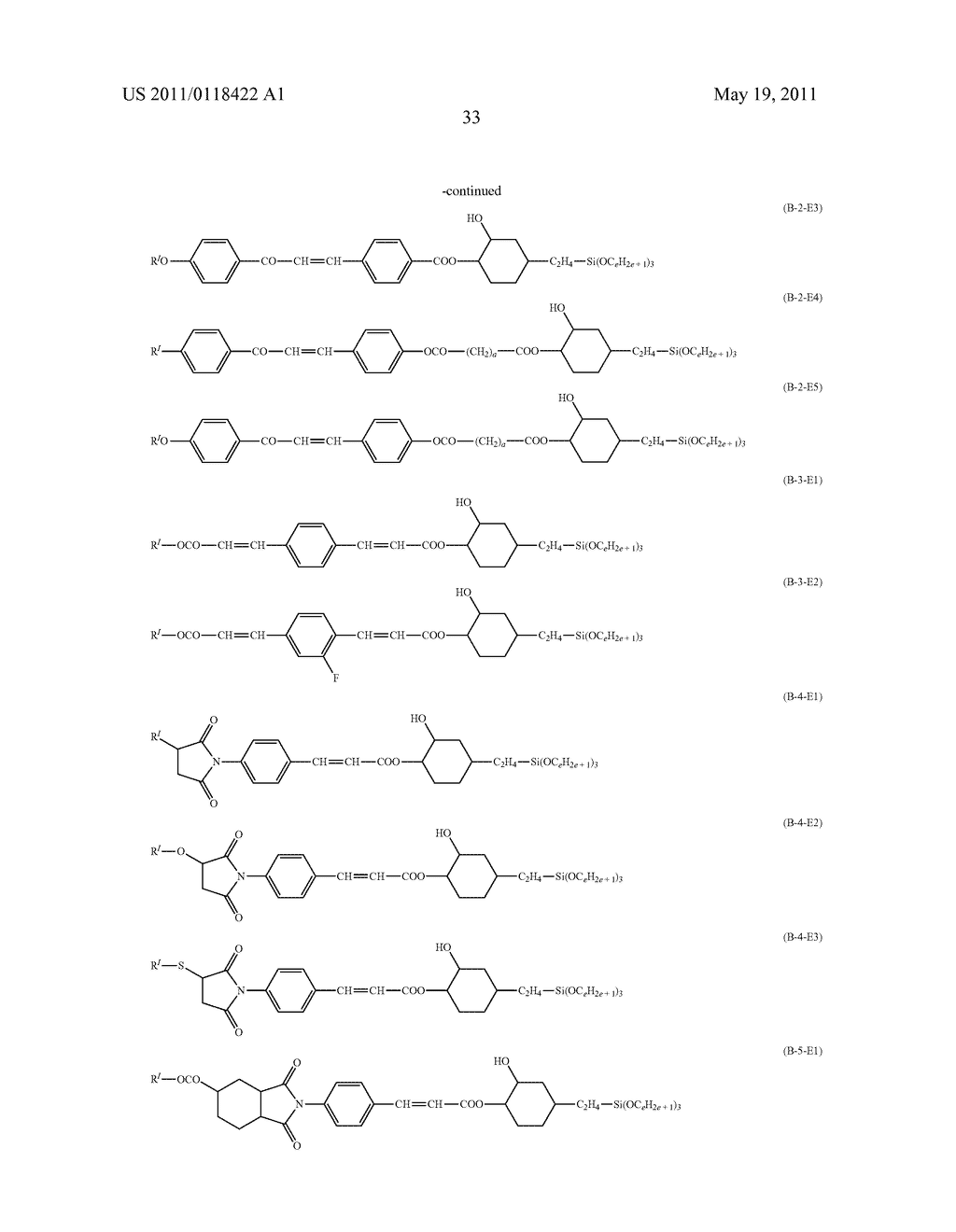 LIQUID CRYSTAL ALIGNING AGENT, METHOD OF PRODUCING A LIQUID CRYSTAL ALIGNMENT FILM AND LIQUID CRYSTAL DISPLAY DEVICE - diagram, schematic, and image 34