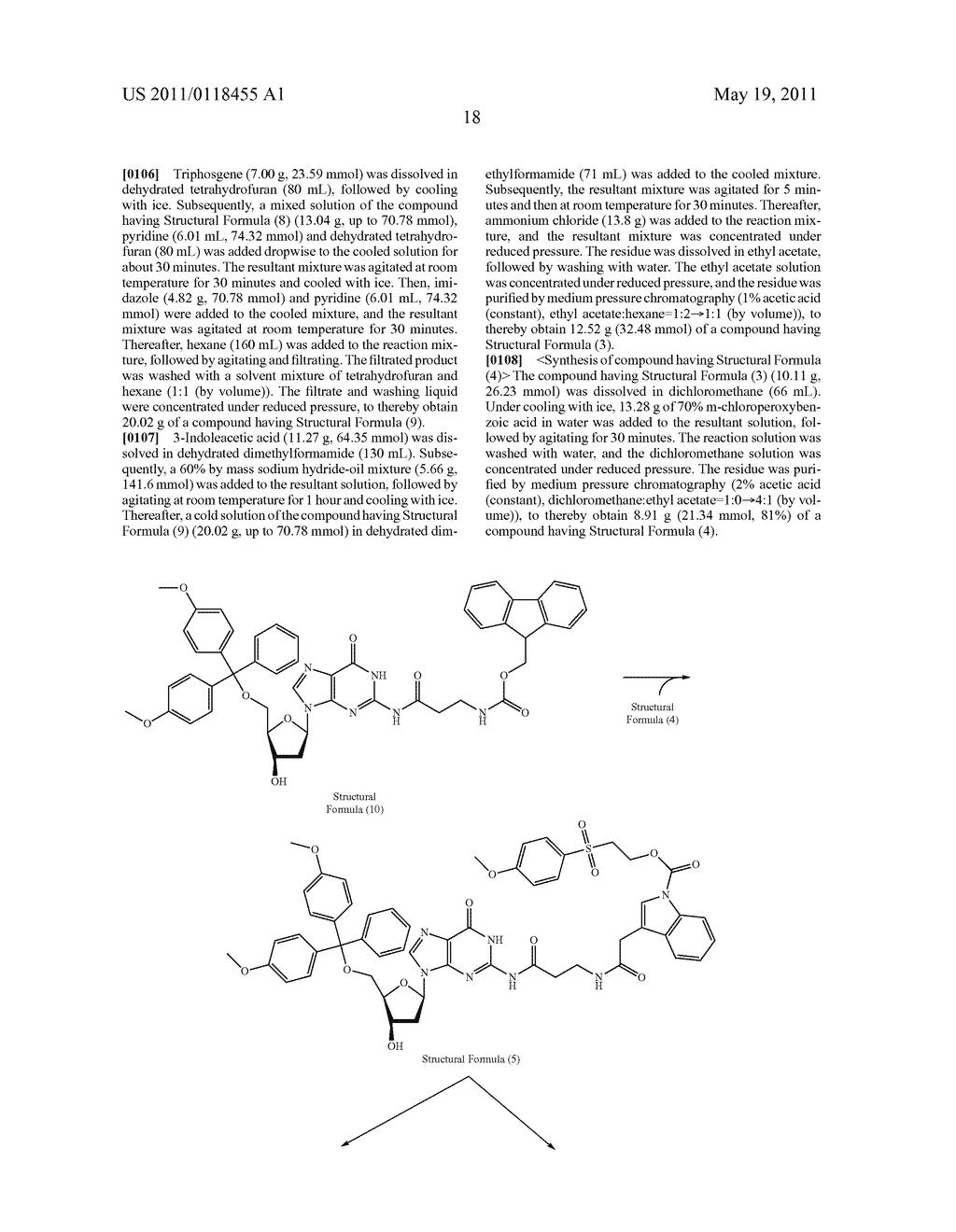 PROTECTING GROUP FOR INDOLE GROUP, NUCLEIC ACID-SYNTHESIZING AMIDITE AND NUCLEIC ACID-SYNTHESIZING METHOD - diagram, schematic, and image 33