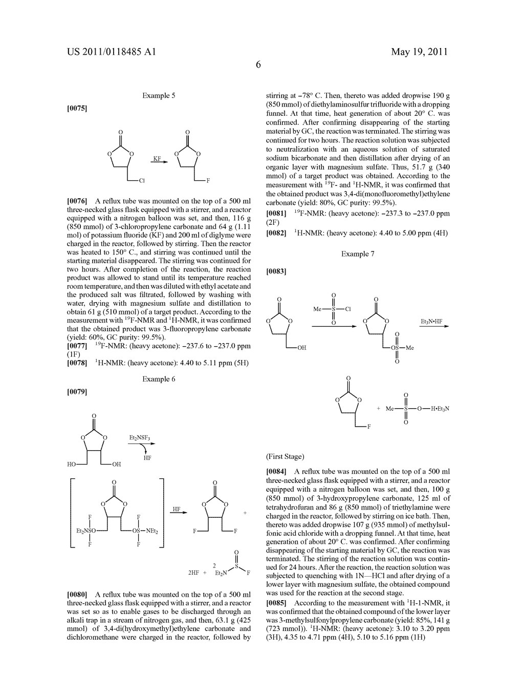 PROCESS FOR PREPARING FLUOROPROPYLENE CARBONATE - diagram, schematic, and image 07