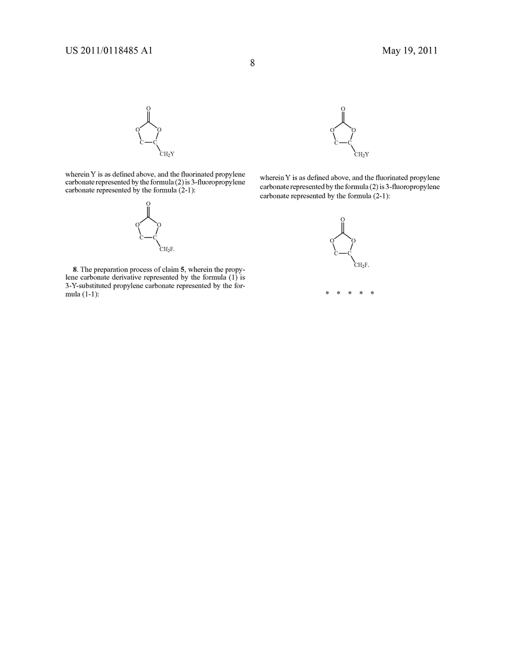 PROCESS FOR PREPARING FLUOROPROPYLENE CARBONATE - diagram, schematic, and image 09