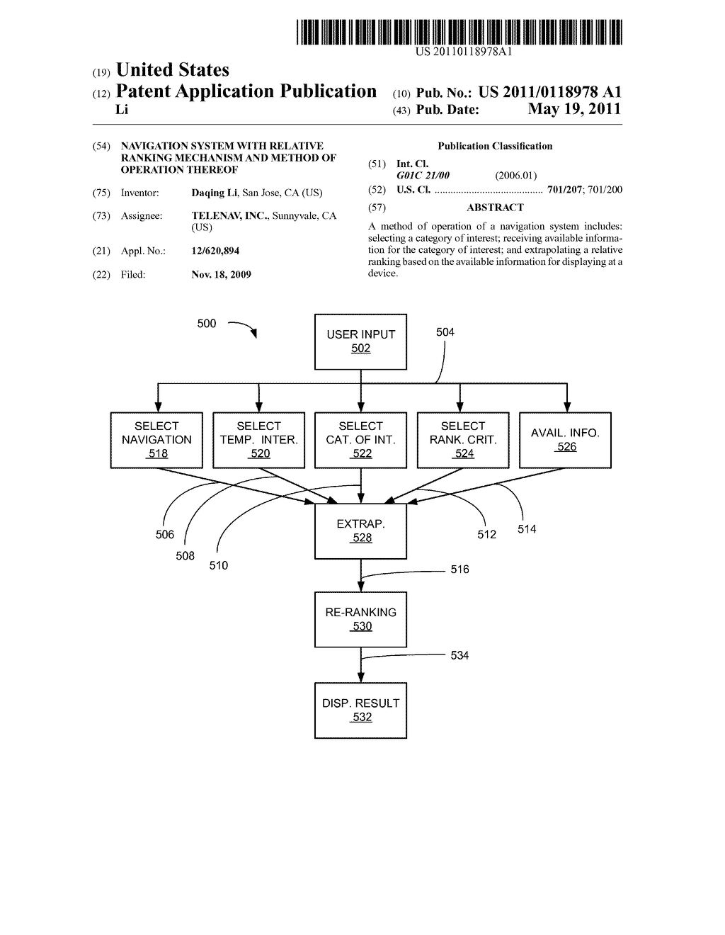 NAVIGATION SYSTEM WITH RELATIVE RANKING MECHANISM AND METHOD OF OPERATION THEREOF - diagram, schematic, and image 01